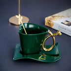 Nordic Coffee Mug Home Light Luxury Hanging Ears Love Ceramic Original Breakfast Cup Set High-value Tumbler Tea Cups Tableware